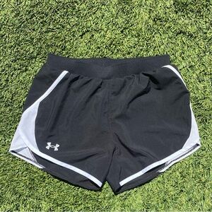 Under Armor Black and White Women's Running Shorts Size XS Brand New